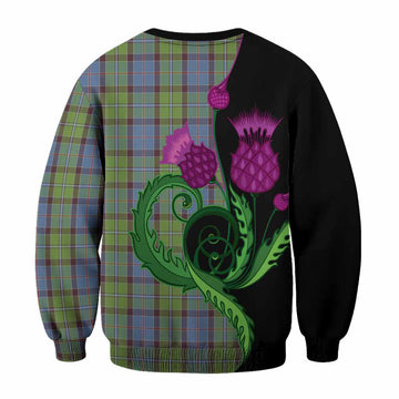 Stirling Tartan Sweatshirt Traditional Scottish Thistle