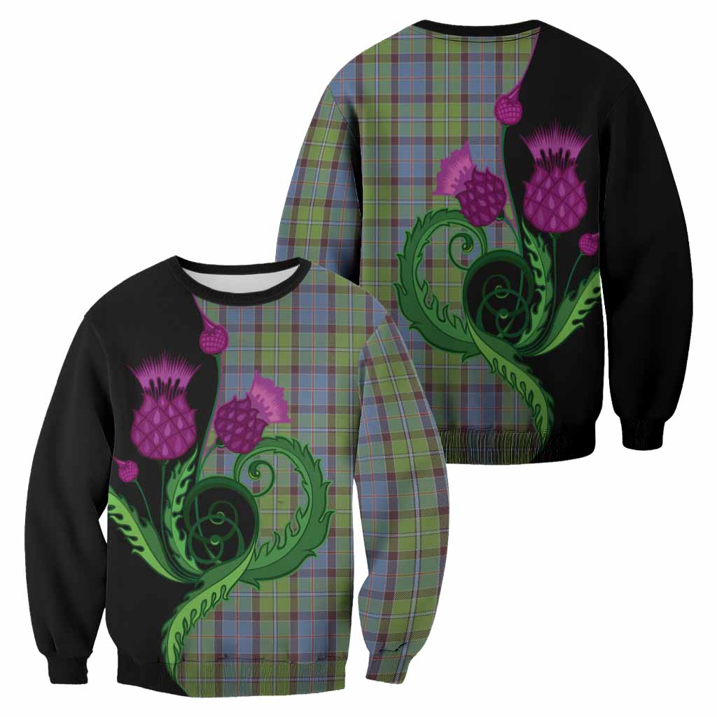 Stirling Tartan Sweatshirt Traditional Scottish Thistle
