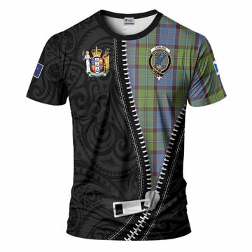 Stirling Tartan T-Shirt New Zealand Pattern Unique Zipper Stylized