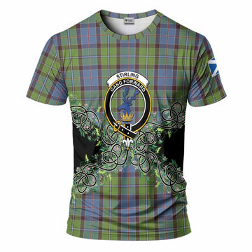 Stirling Tartan T-Shirt Thistle Scottish Spirit