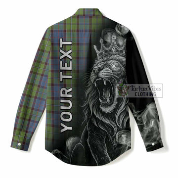 Stirling Tartan Women Casual Shirt Roaring Lion Heritage