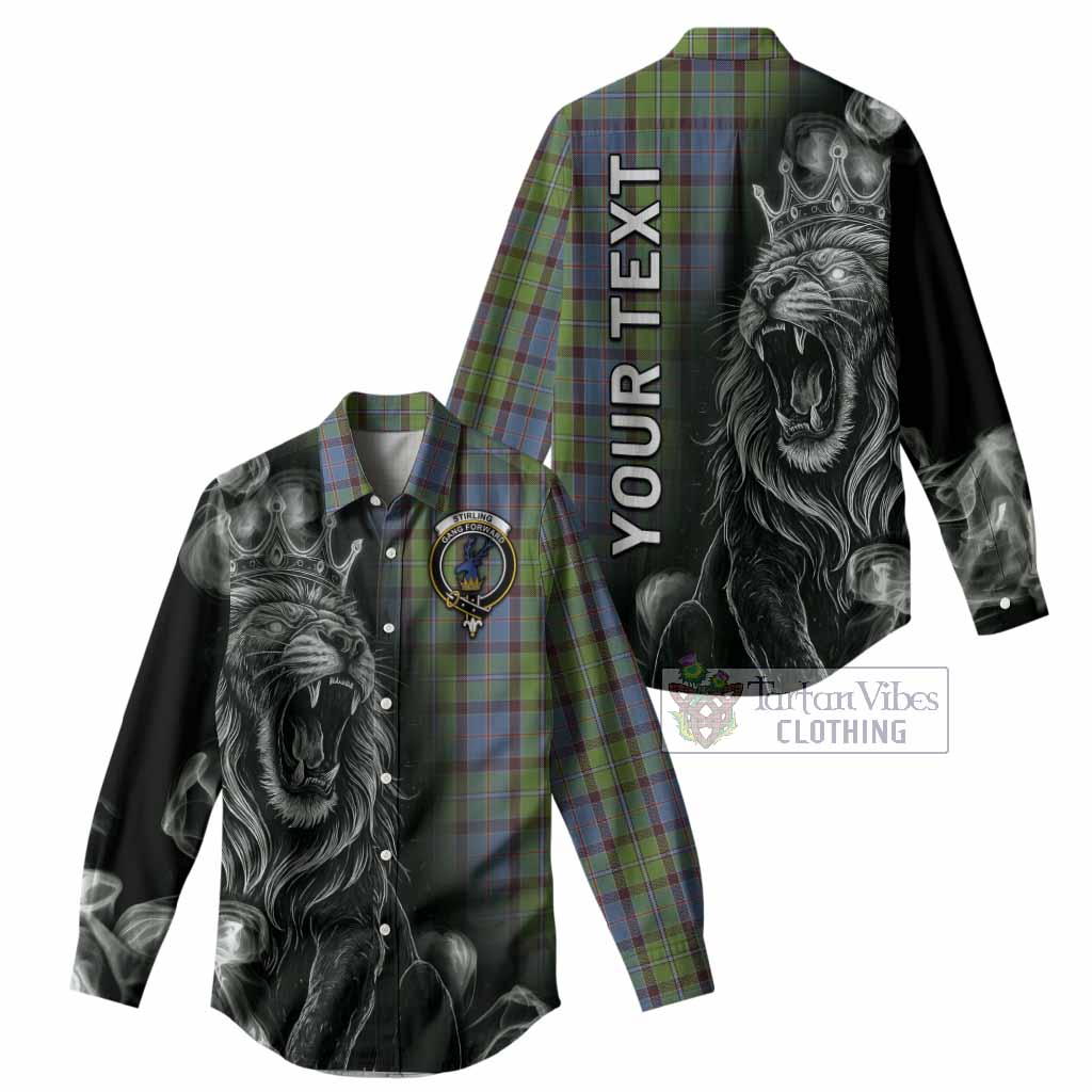 Stirling Tartan Women Casual Shirt Roaring Lion Heritage