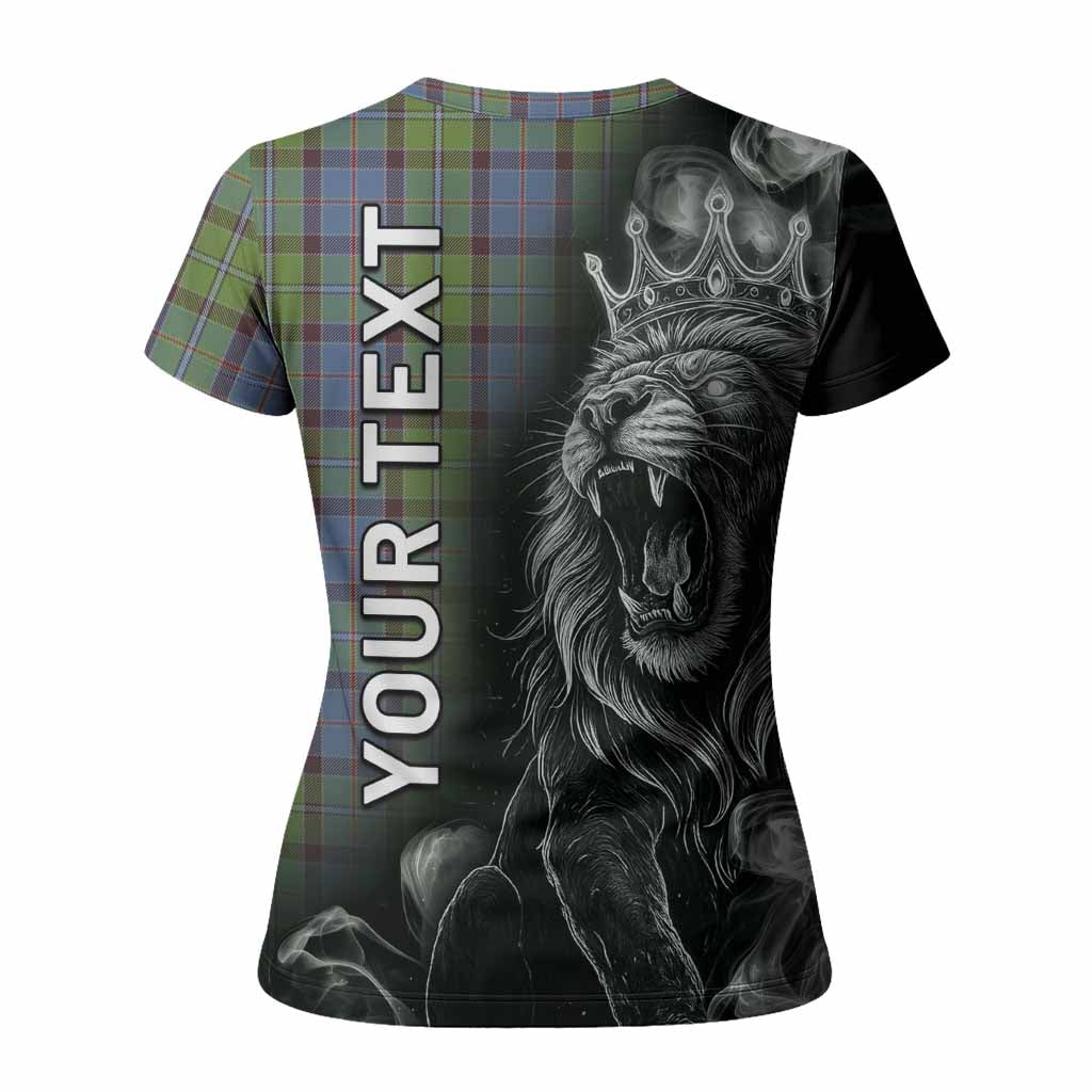 Stirling Tartan Women T shirt Roaring Lion Heritage