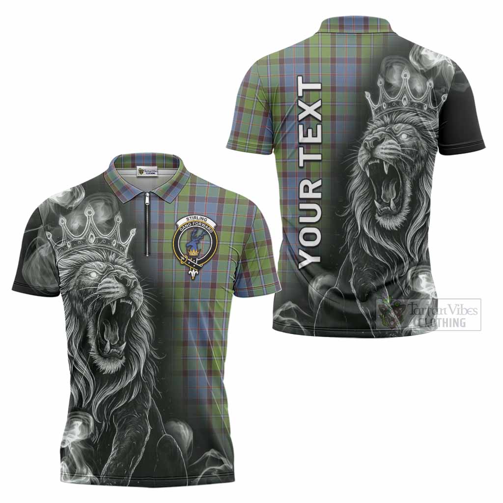Stirling Tartan Zipper Polo Shirt Roaring Lion Heritage
