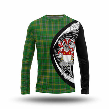 St.John Irish Clan Long Sleeve T-Shirt Celtic Circle Style