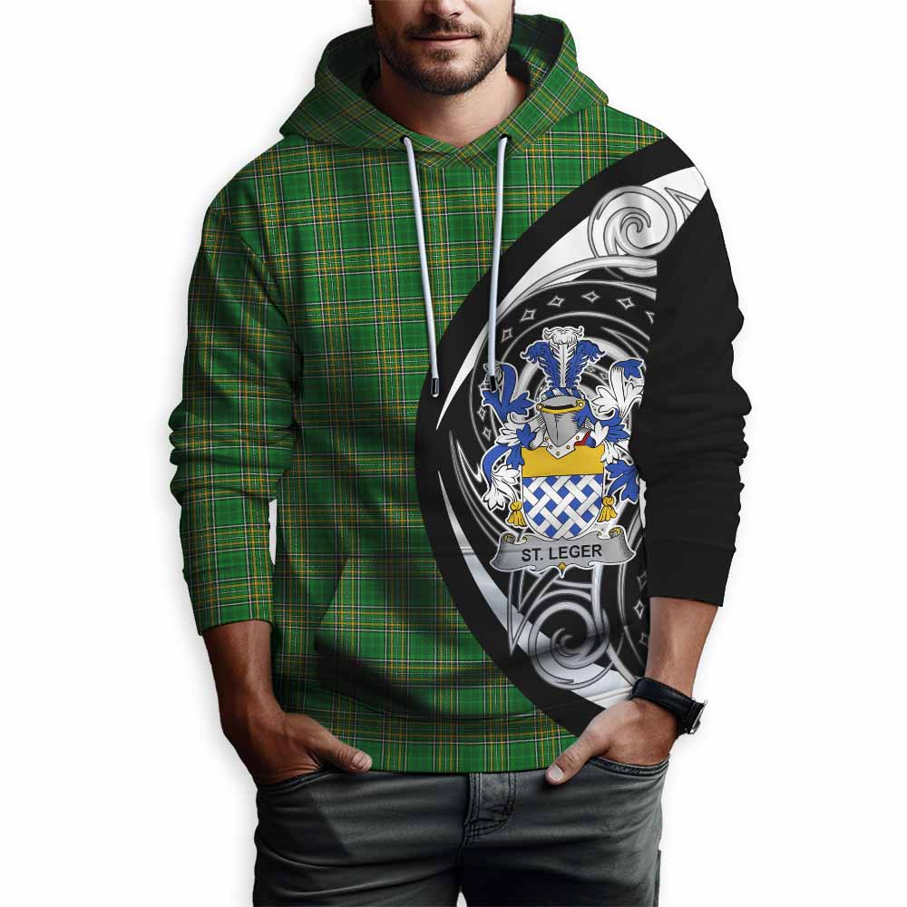 St.Leger Irish Clan Hoodie Celtic Circle Style Pullover Hoodie - Tartan Vibes Clothing