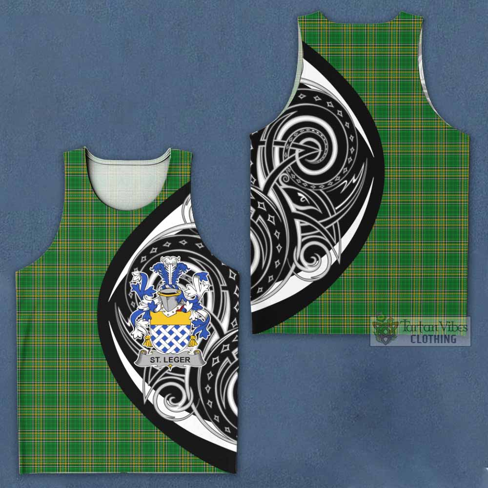 St.Leger Irish Clan Men's Tank Top Celtic Circle Style - Tartan Vibes Clothing