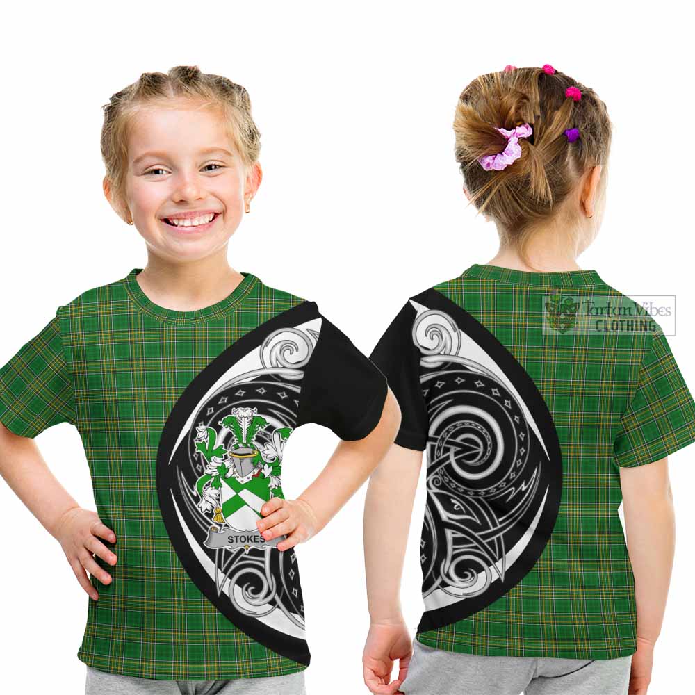 Tartan Vibes Clothing Stokes Irish Clan Kid T-Shirt Celtic Circle Style