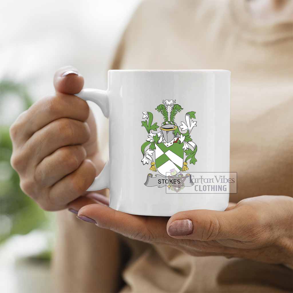 Tartan Vibes Clothing Stokes Irish Clan Coat of Arms Ceramic Mug