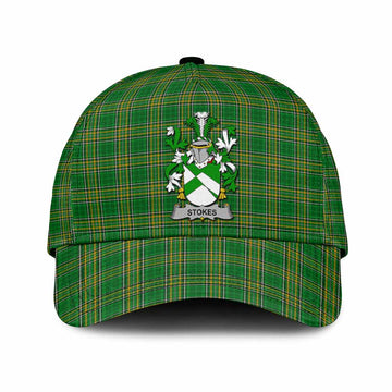 Stokes Irish Clan Tartan Classic Cap with Coat of Arms