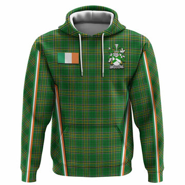 Stokes Irish Clan Coat of Arm Tartan Hoodie Flag Style