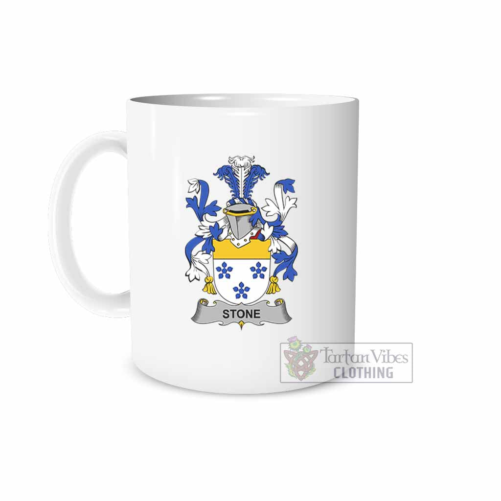 Tartan Vibes Clothing Stone Irish Clan Coat of Arms Ceramic Mug