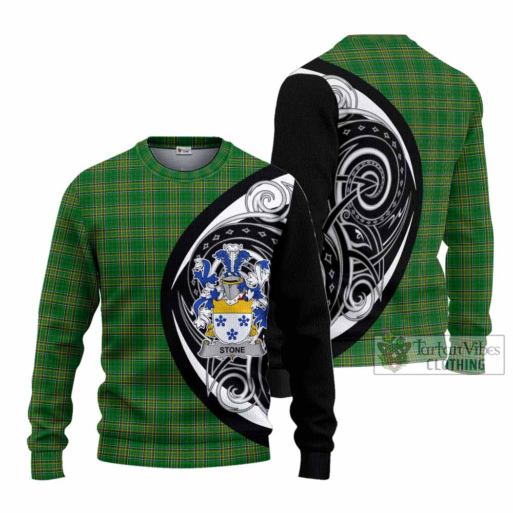 Tartan Vibes Clothing Stone Irish Clan Knitted Sweater Celtic Circle Style