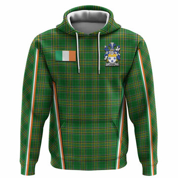 Stone Irish Clan Coat of Arm Tartan Hoodie Flag Style