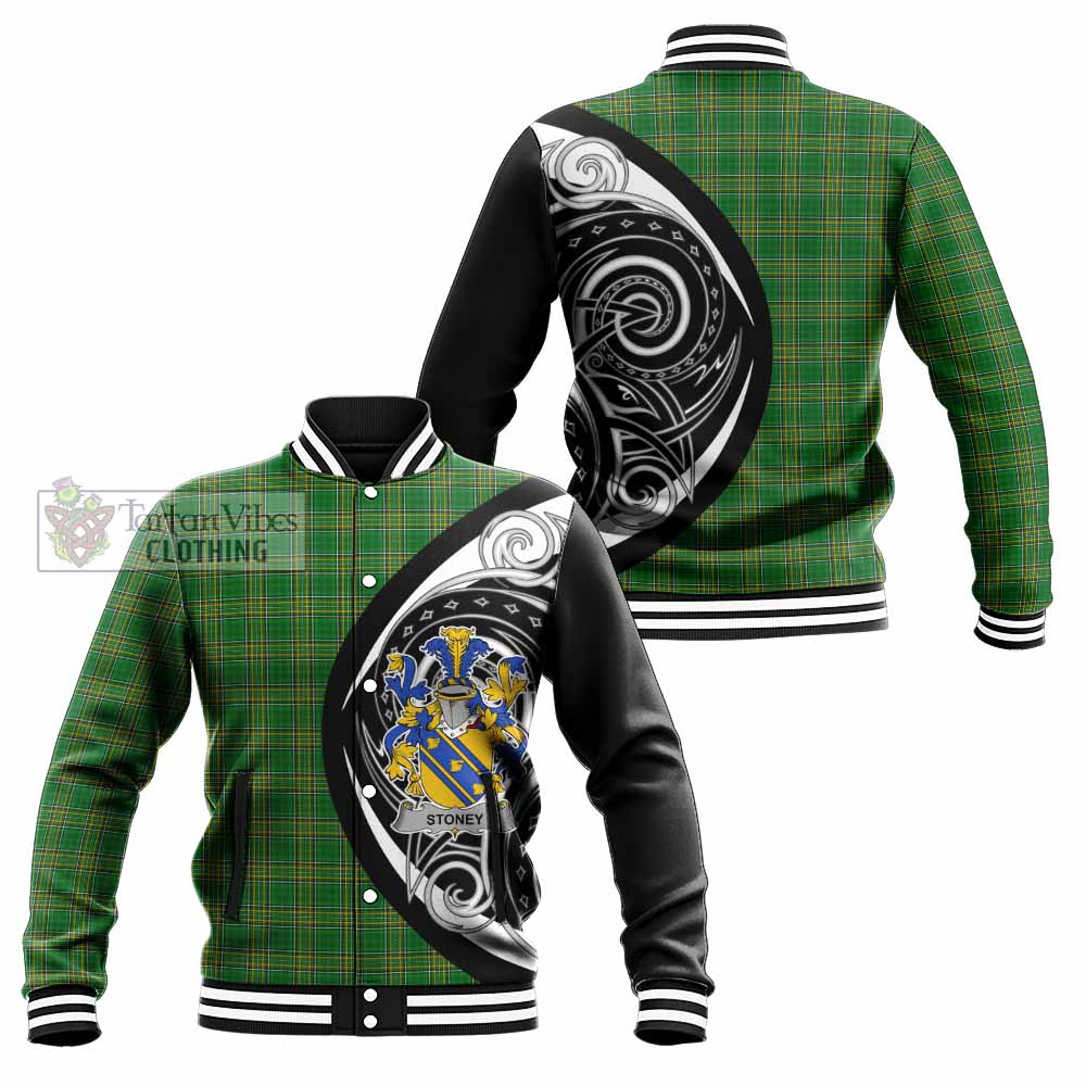 Tartan Vibes Clothing Stoney Irish Clan Baseball Jacket Celtic Circle Style