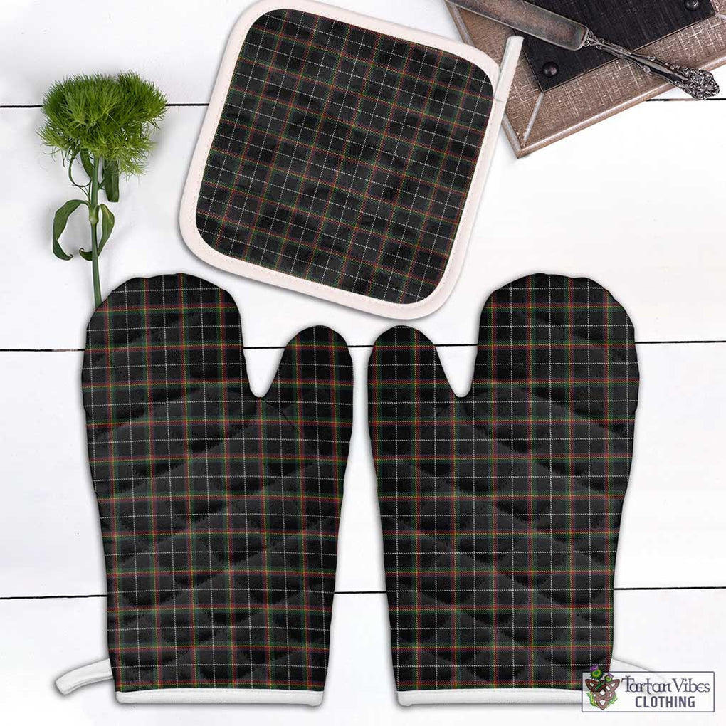 Stott Tartan Combo Oven Mitt & Pot-Holder Combo 2 Oven Mitt & 1 Pot-Holder Black - Tartan Vibes Clothing
