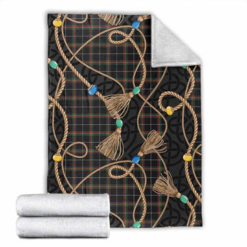 Stott Scottish Tartan Twisted Ropes Stylized Blanket X-Large 59 x 79 inches 150 x 200 cm - Tartan Vibes Clothing