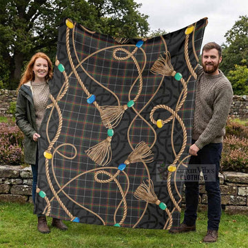 Stott Scottish Tartan Twisted Ropes Stylized Blanket - Tartan Vibes Clothing