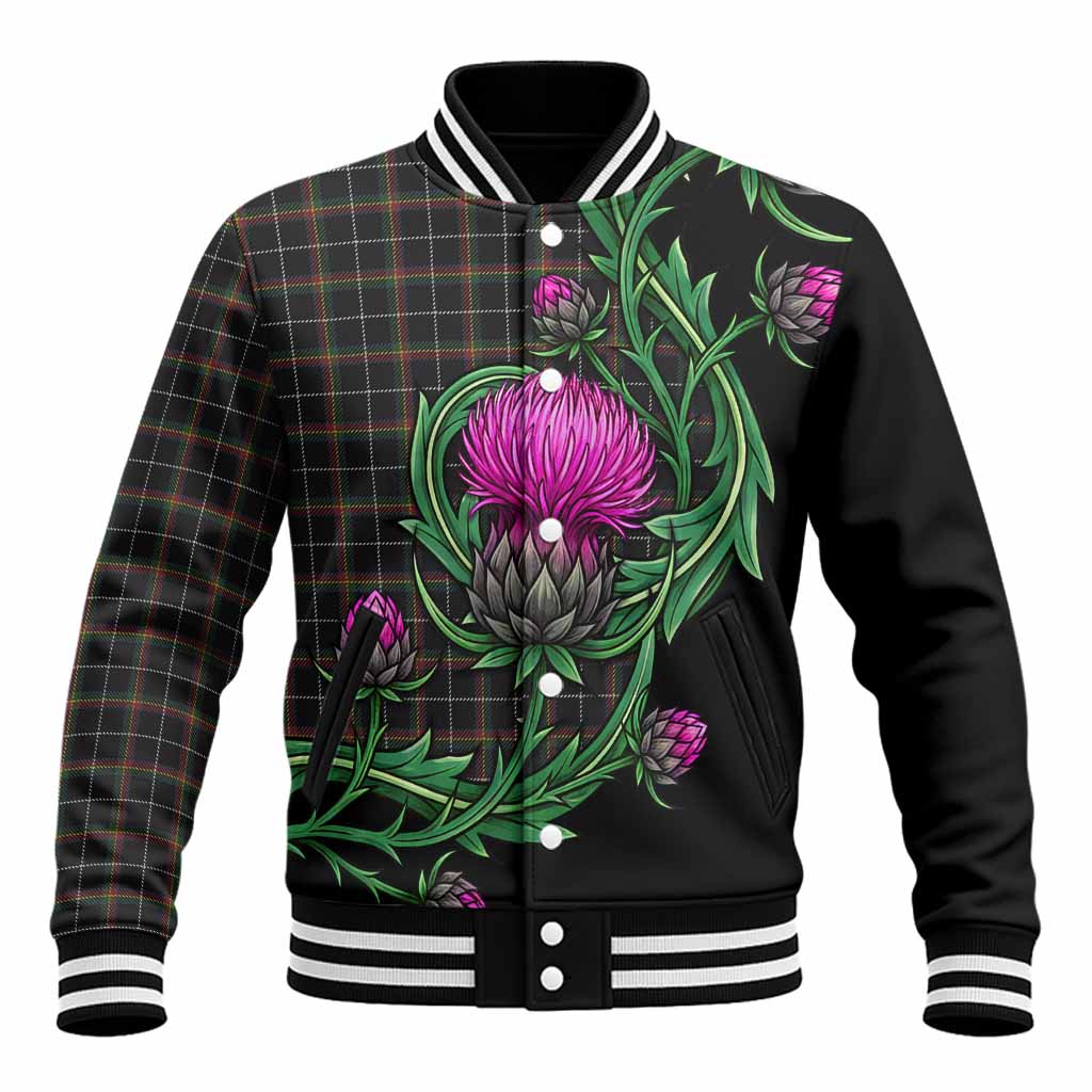 Stott Tartan Baseball Jacket Resilient Scottish Thistle Unisex - Tartan Vibes Clothing