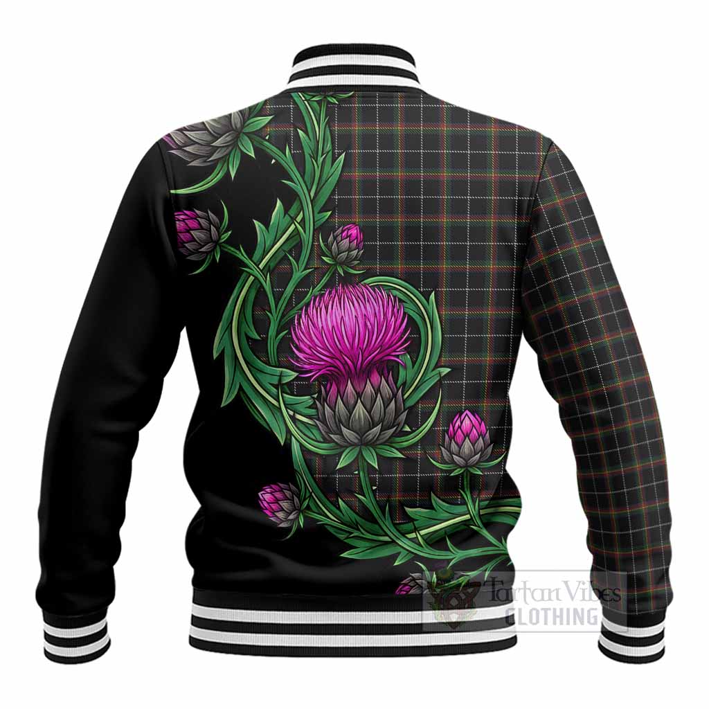 Stott Tartan Baseball Jacket Resilient Scottish Thistle - Tartan Vibes Clothing