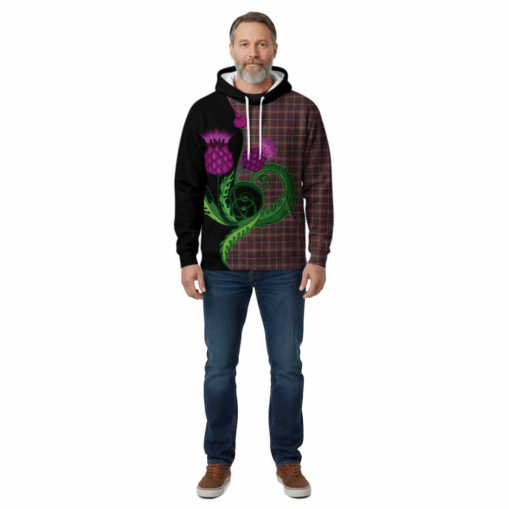 Stott Tartan Cotton Hoodie Traditional Scottish Thistle