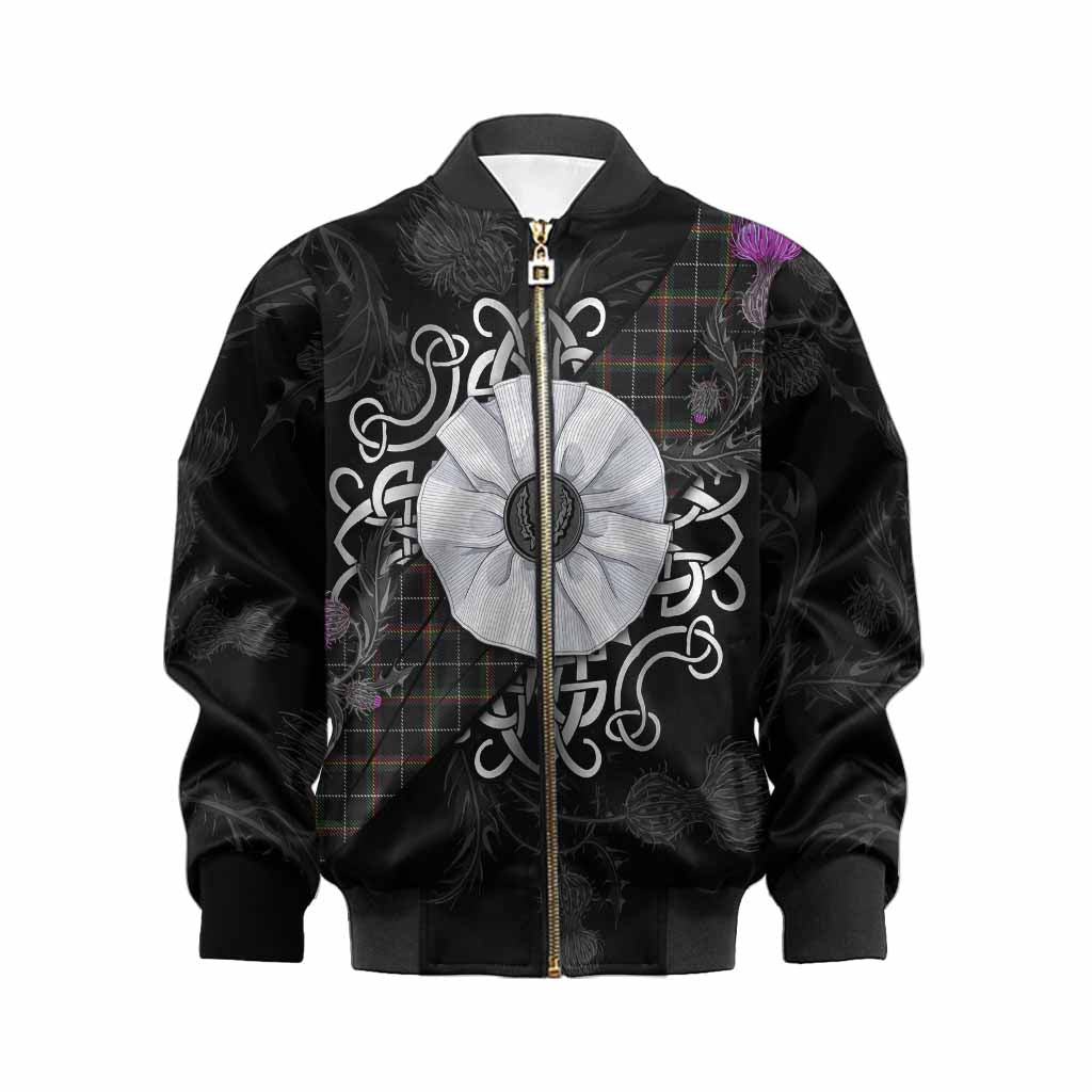 Stott Tartan Kid Bomber Jacket Jacobite White Rose Kid XS - Tartan Vibes Clothing