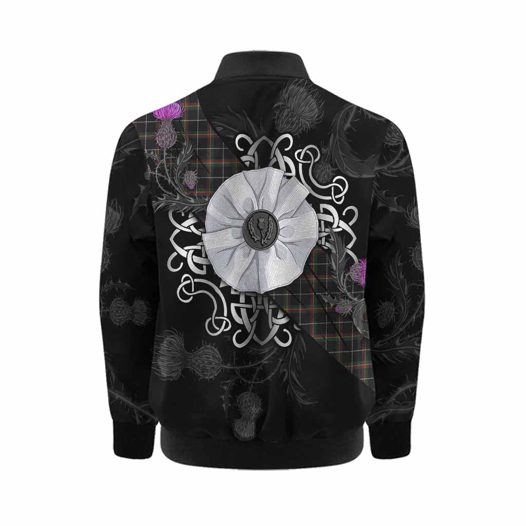 Stott Tartan Kid Bomber Jacket Jacobite White Rose Kid - Tartan Vibes Clothing