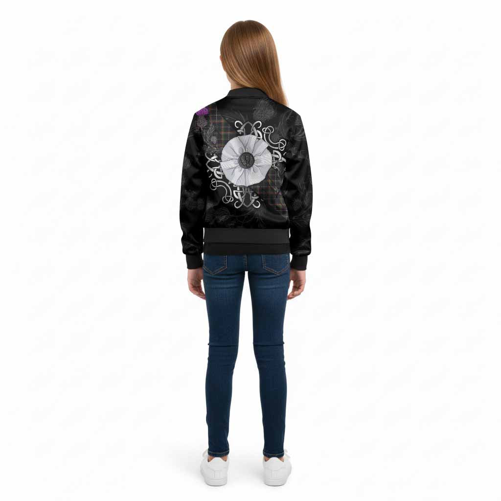 Stott Tartan Kid Bomber Jacket Jacobite White Rose - Tartan Vibes Clothing