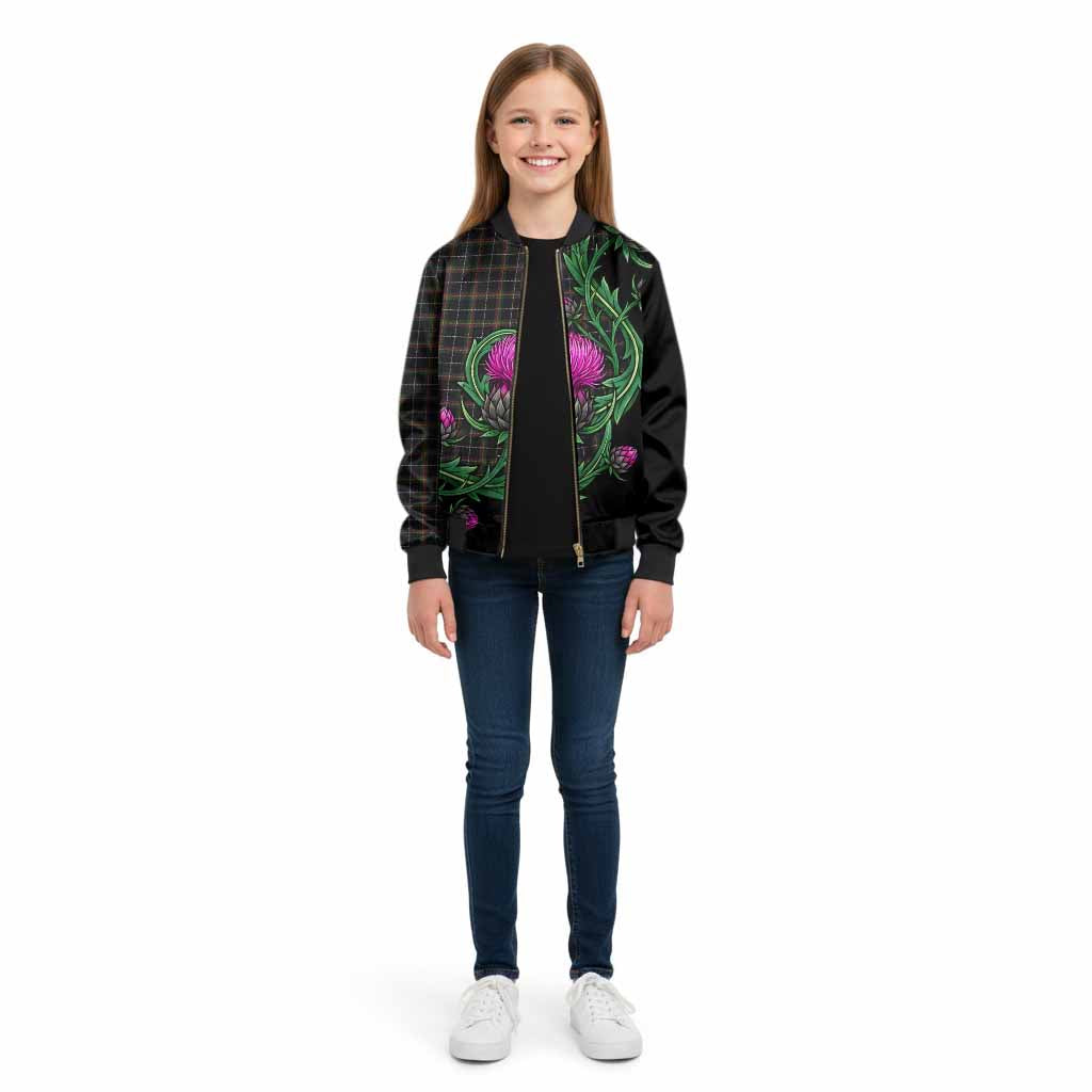 Stott Tartan Kid Bomber Jacket Resilient Scottish Thistle - Tartan Vibes Clothing