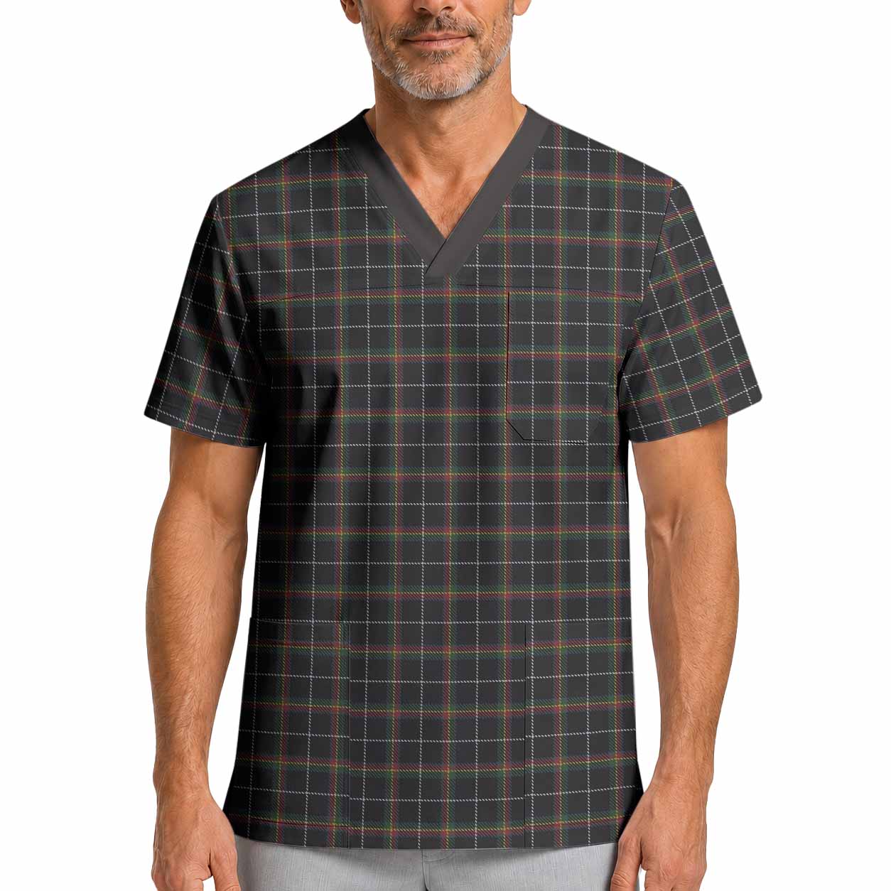 Stott Tartan Scrub Top XL - Tartan Vibes Clothing