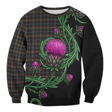 Stott Tartan Sweatshirt Resilient Scottish Thistle Unisex - Tartan Vibes Clothing