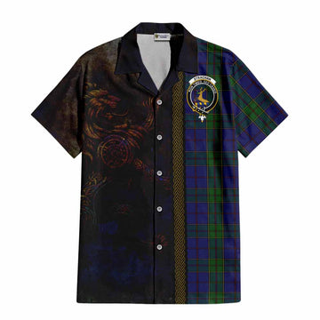 Strachan Tartan Family Crest Hawaiian Shirt Alba Gu Brath Be Brave Lion Ancient Style