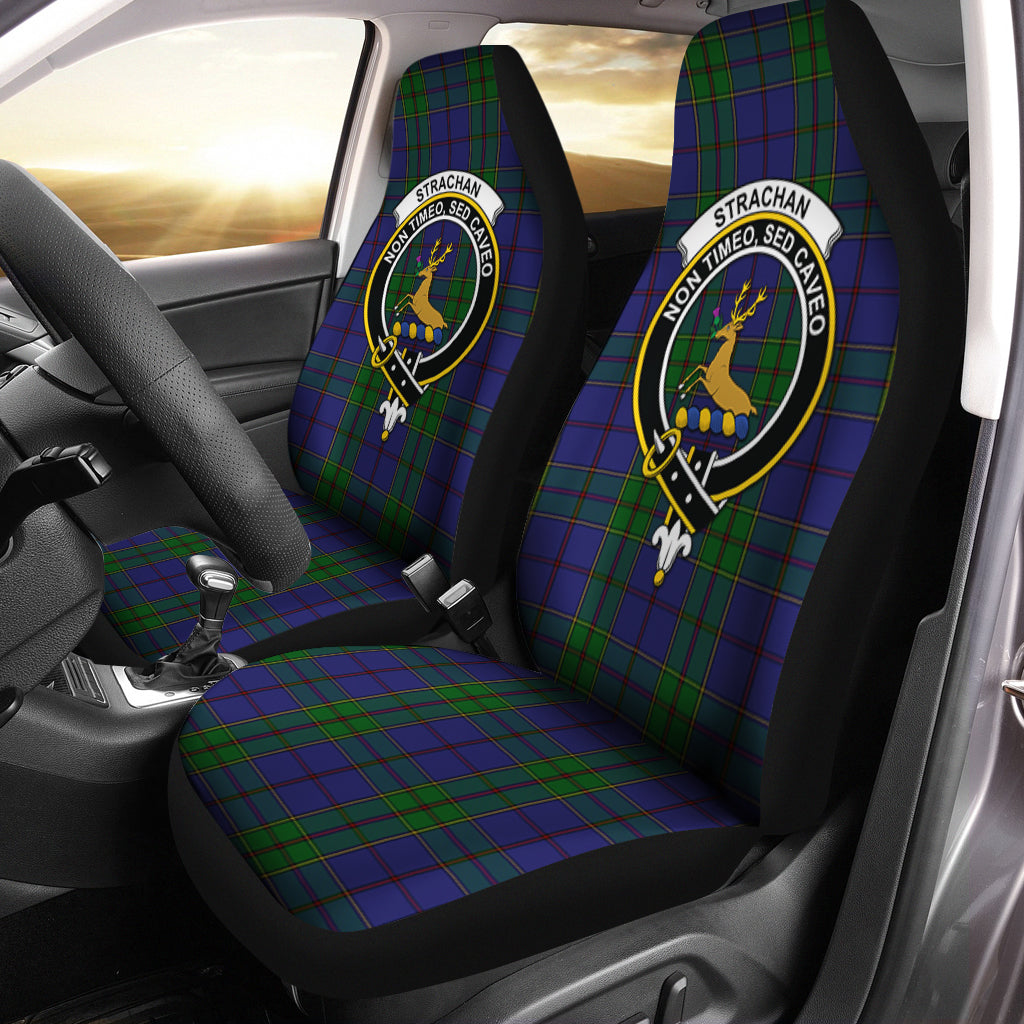 Strachan Tartan Car Seat Cover with Family Crest One Size - Tartanvibesclothing