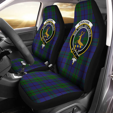 Strachan Tartan Car Seat Cover with Family Crest One Size - Tartanvibesclothing