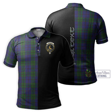 Strachan Tartan Polo Shirt with Family Crest and Half Of Me Style