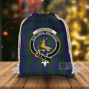 Tartan Vibes Clothing Strachan Tartan Christmas Santa's Bag with Family Crest