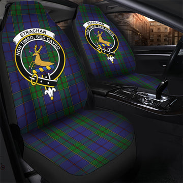 Strachan Tartan Car Seat Cover with Family Crest - Tartanvibesclothing