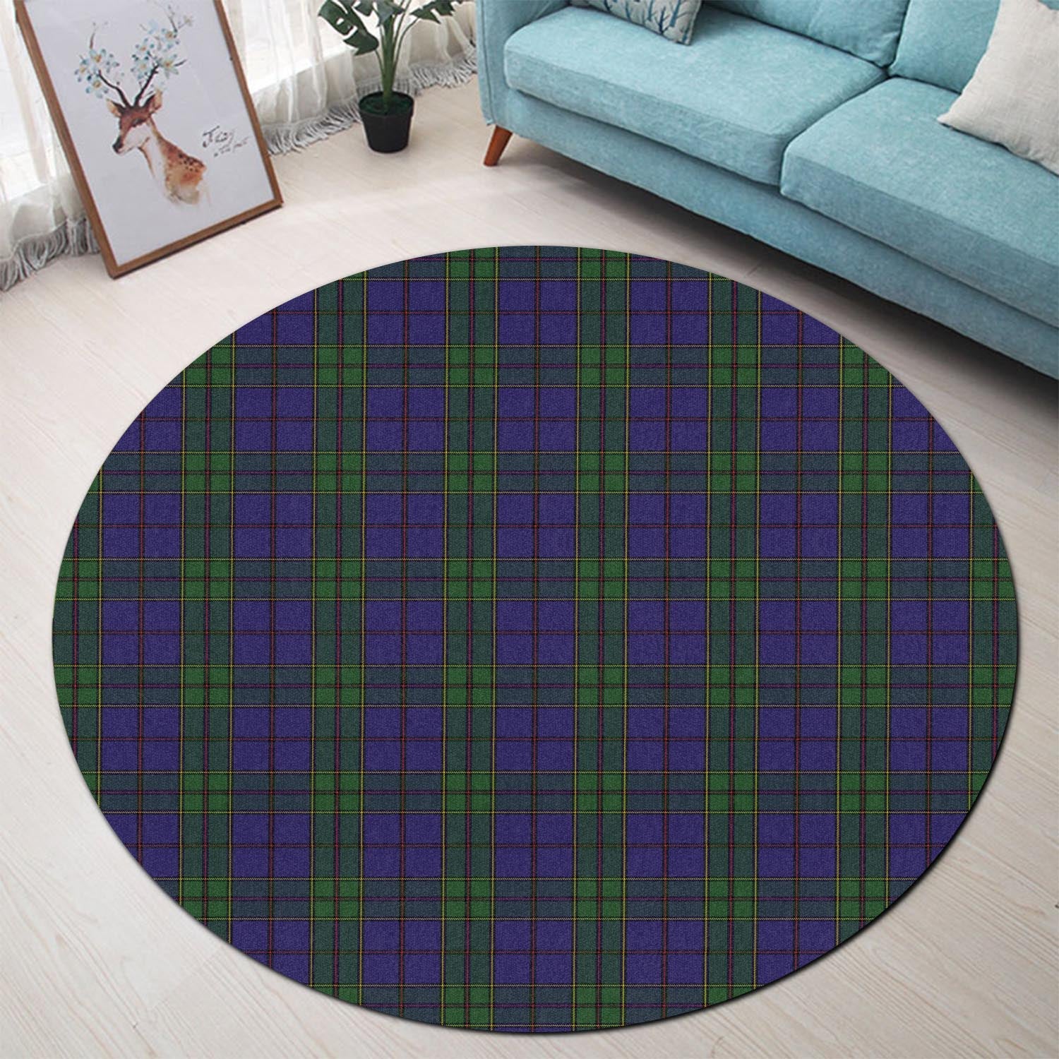 strachan-tartan-round-rug