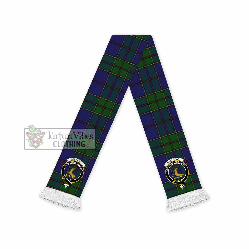 Tartan Vibes Clothing Strachan Tartan Ruffneck Scarf with Family Crest