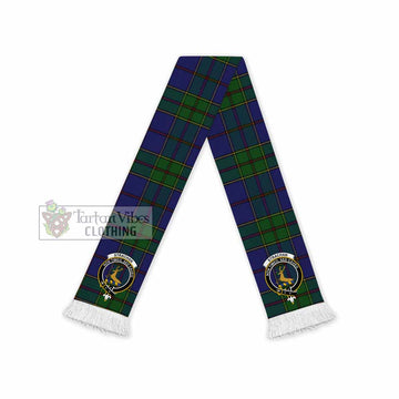 Strachan Tartan Ruffneck Scarf with Family Crest