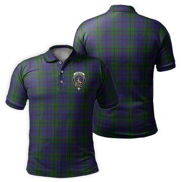 Strachan Tartan Men's Polo Shirt with Family Crest