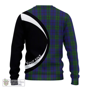 Strachan Tartan Knitted Sweater with Family Crest Circle Style - Tartan Vibes Clothing