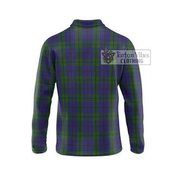 Strachan Tartan Long Sleeve Polo Shirt with Family Crest DNA In Me Style - Tartanvibesclothing Shop