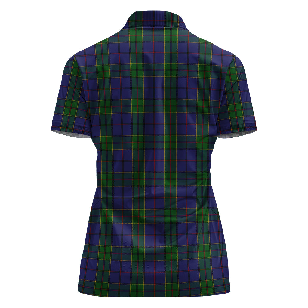 Strachan Tartan Polo Shirt with Family Crest For Women - Tartan Vibes Clothing