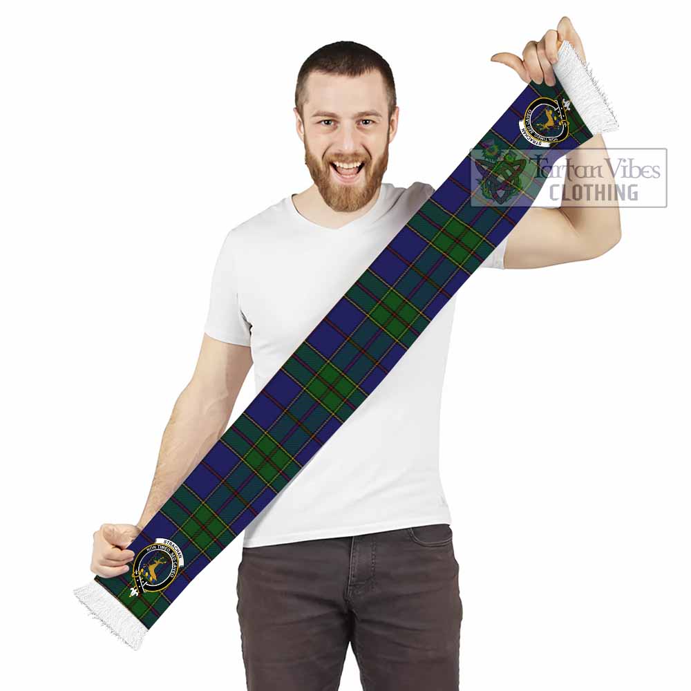 Tartan Vibes Clothing Strachan Tartan Ruffneck Scarf with Family Crest