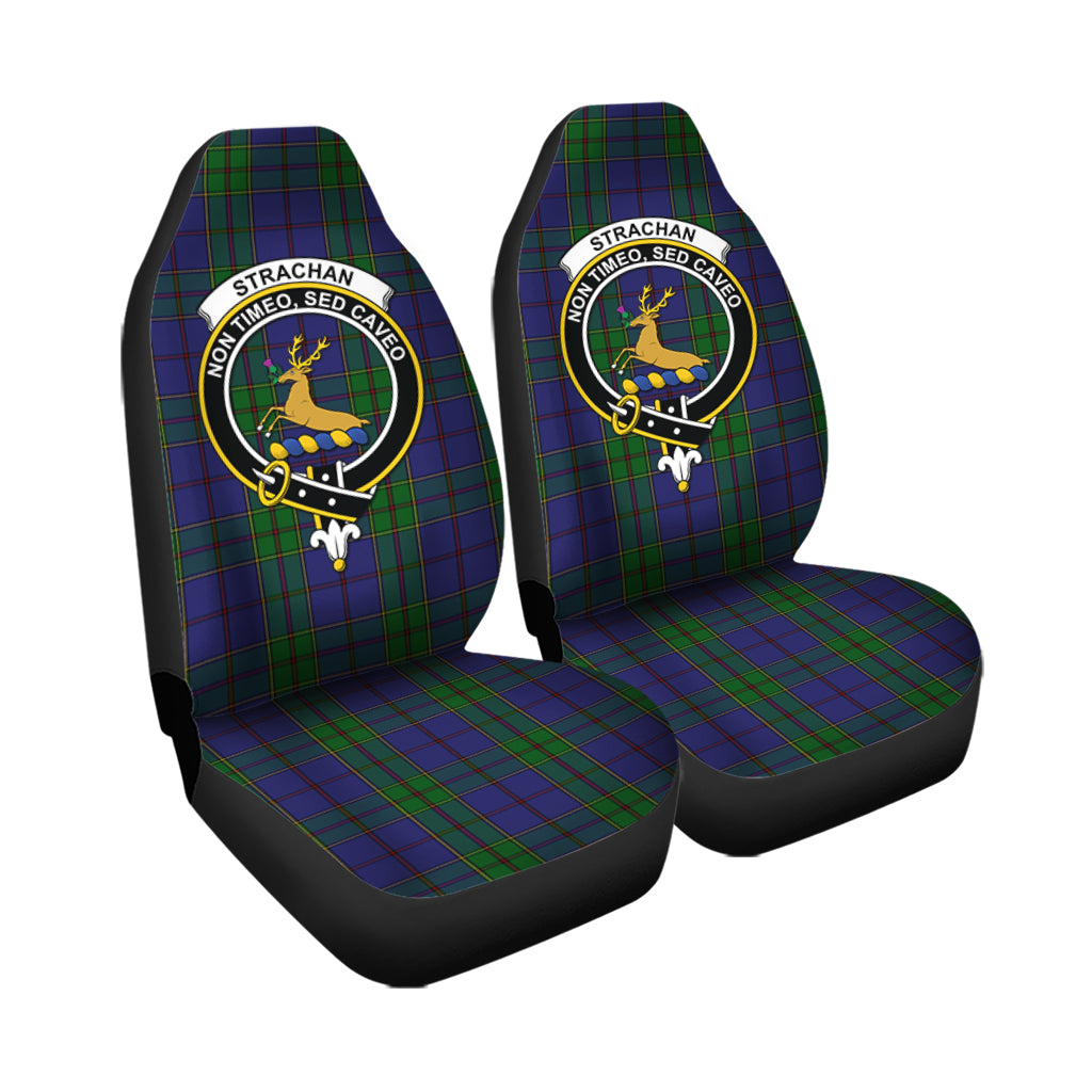 Strachan Tartan Car Seat Cover with Family Crest - Tartanvibesclothing