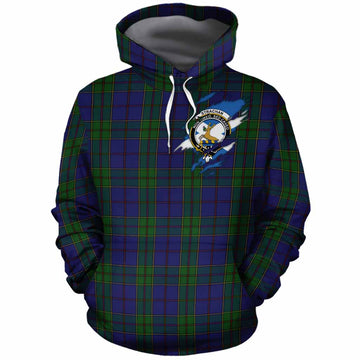 Strachan Clan Crest In Me Tartan Cotton Hoodie Scotland Flag Style