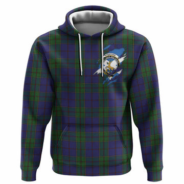 Strachan Clan Crest In Me Tartan Hoodie Scotland Flag Style