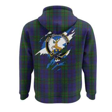 Strachan Clan Crest In Me Tartan Hoodie Scotland Flag Style