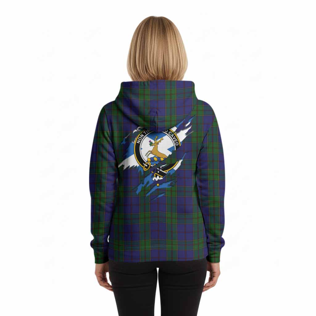 Strachan Clan Crest In Me Tartan Hoodie Scotland Flag Style